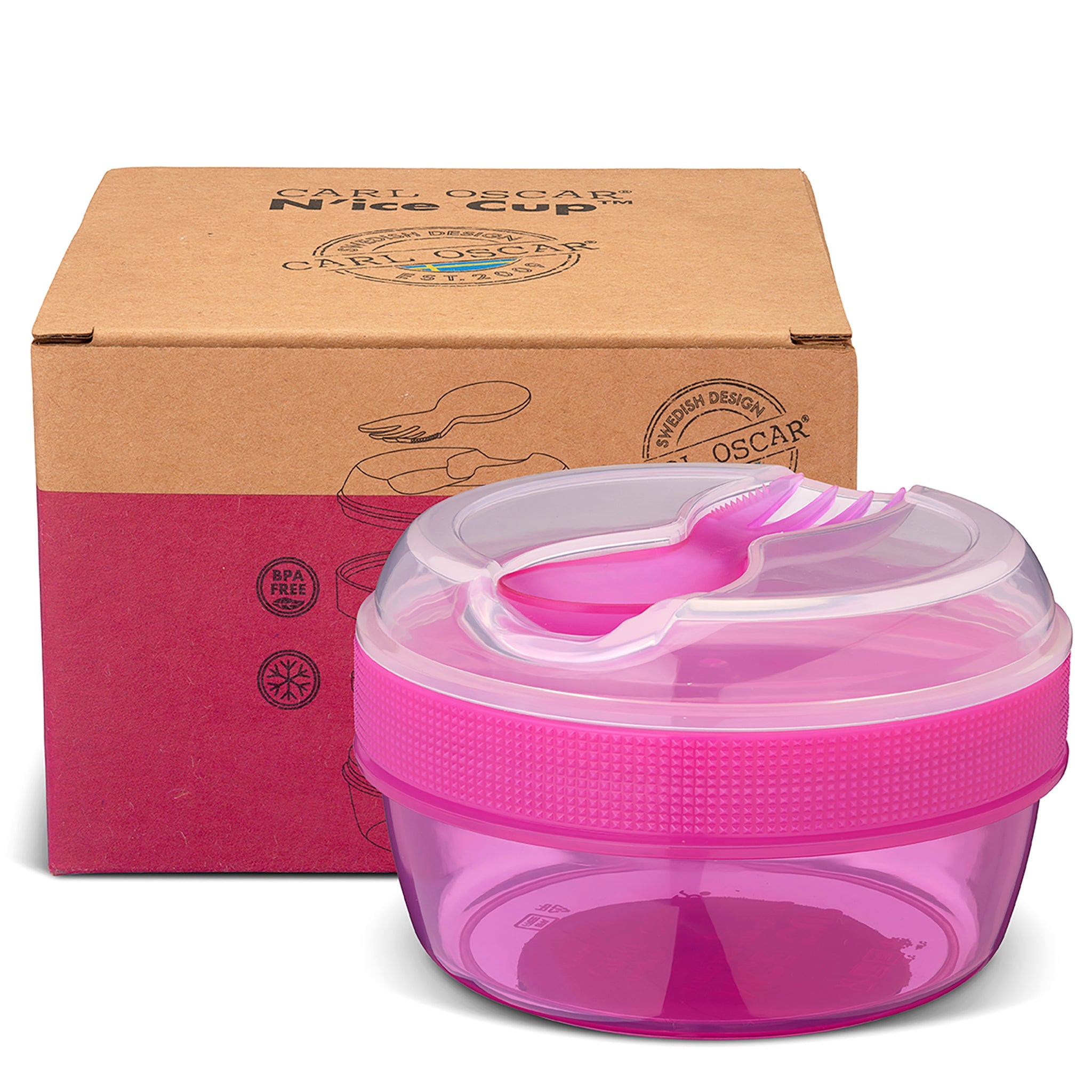 Contenedor Snack Nice Cup Small Fucsia - Carl Oscar