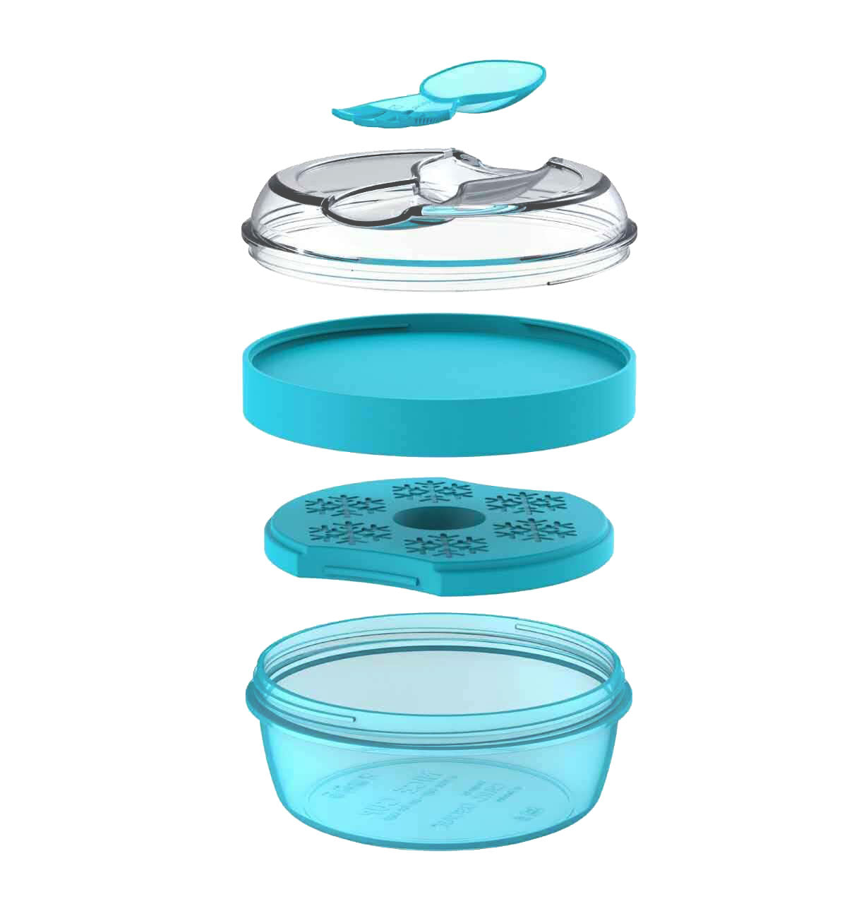Contenedor Snack Nice Cup Small Turquesa - Carl Oscar