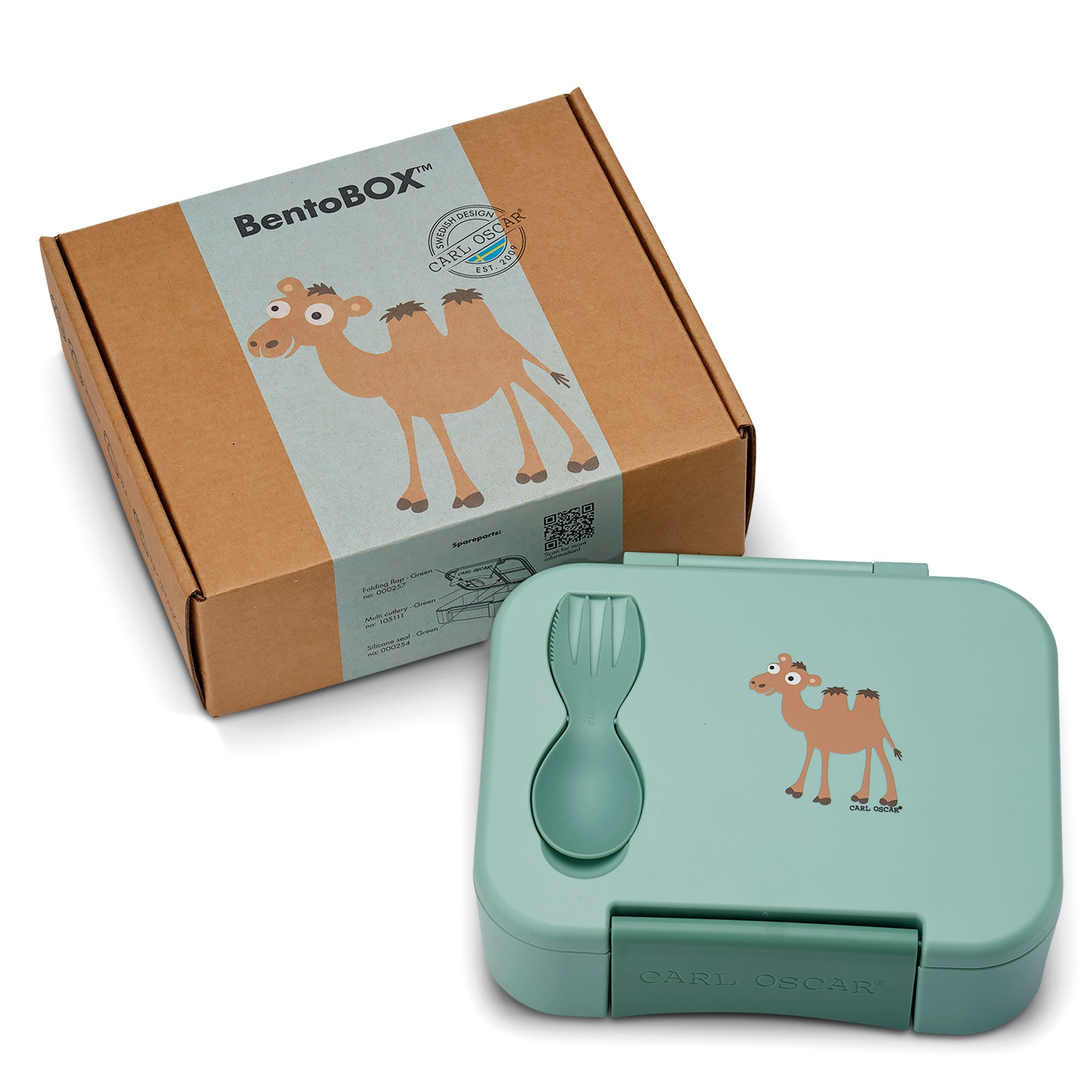 Lonchera BentoBOX Animal - Verde Camel - Carl Oscar