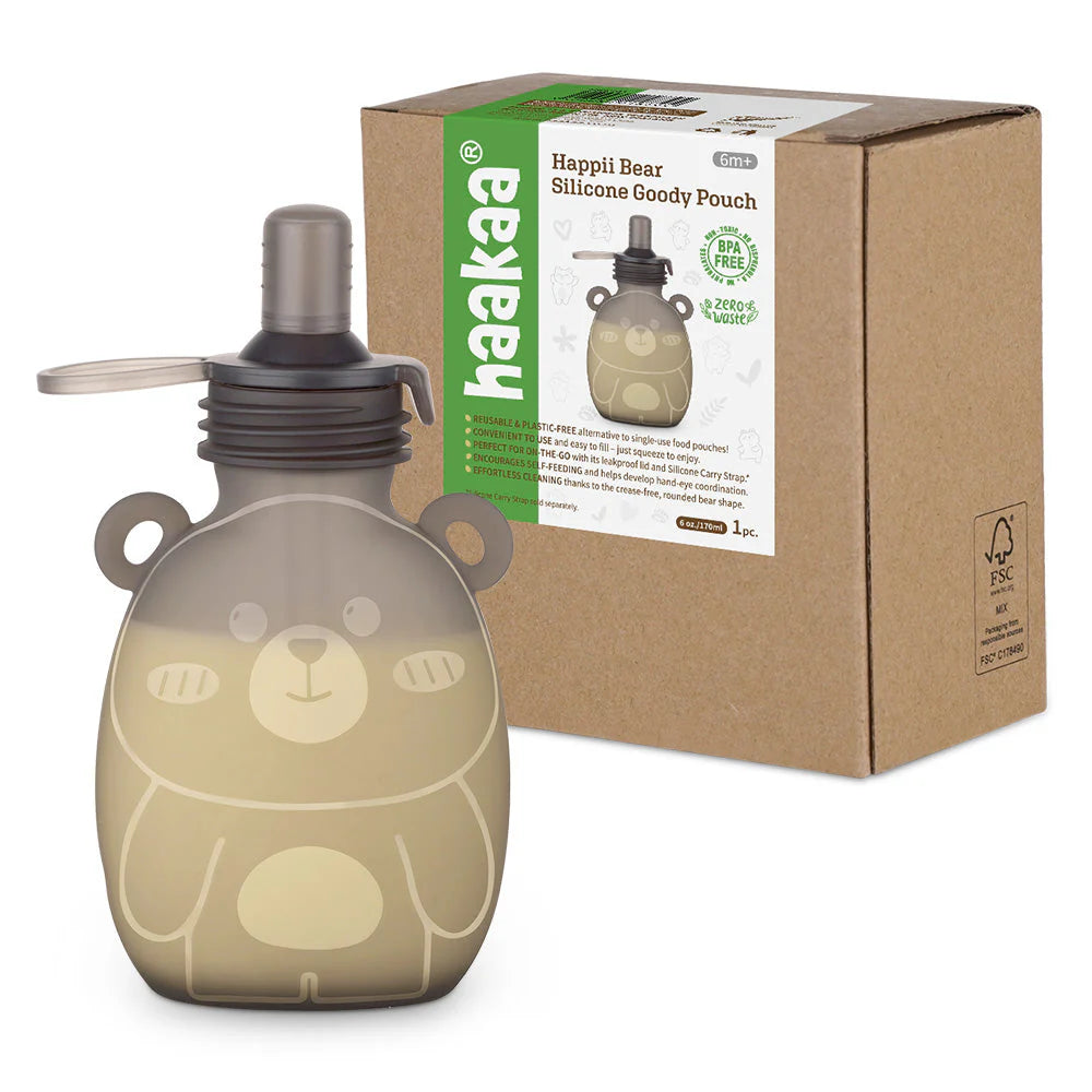 Pouch de silicona Happii Bear - 170ml - Haakaa